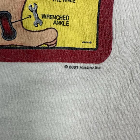 VTG MB Operation Ringer Shirt Changes Tag Board Game Y2K Men’s Size XL 2001 - Picture 5 of 12